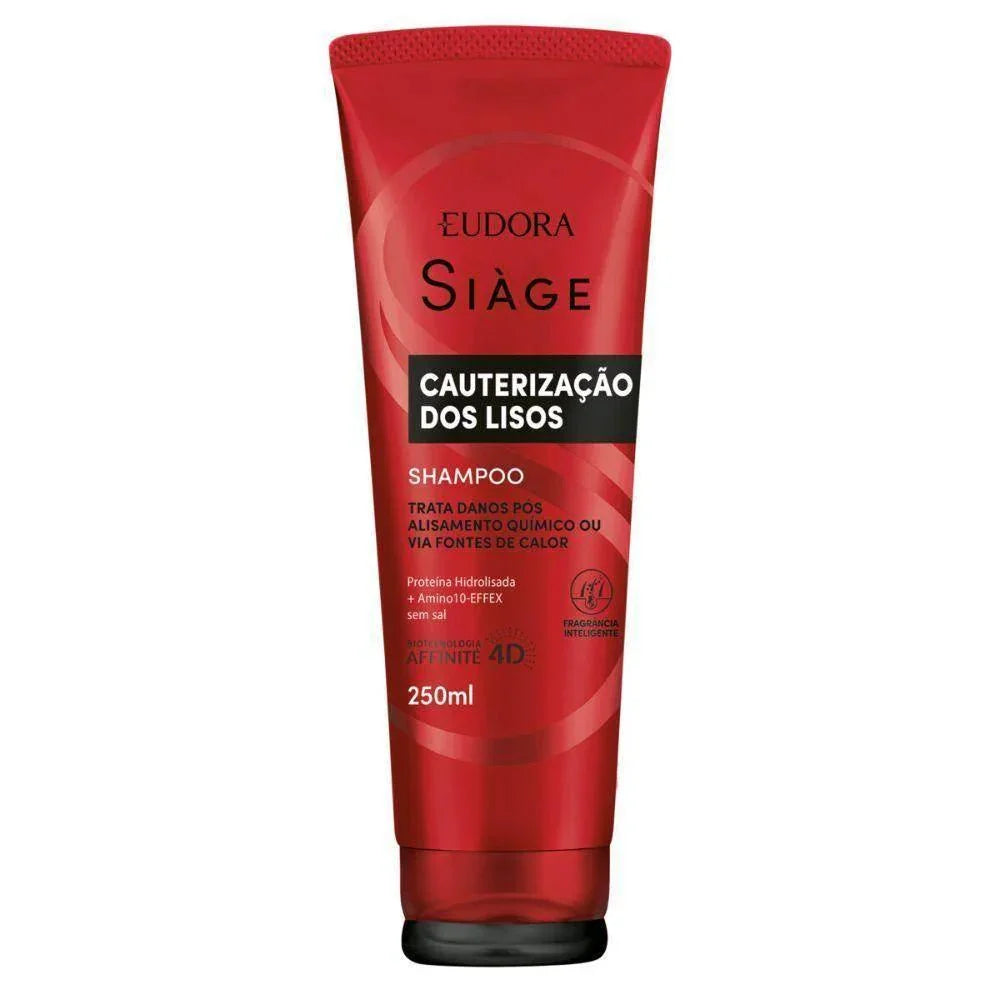Shampoo Eudora Siage Shampoo Cauterização dos Lisos 250Ml - Drogaria Poupa Centro