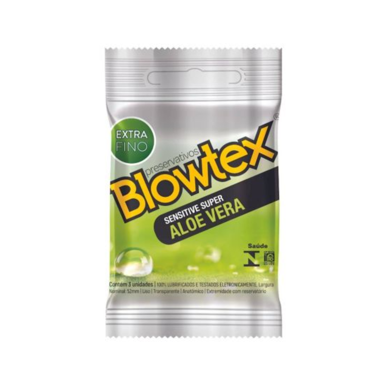 Preservativo Blowtex Sensitive Aloe Vera 3 Unidades