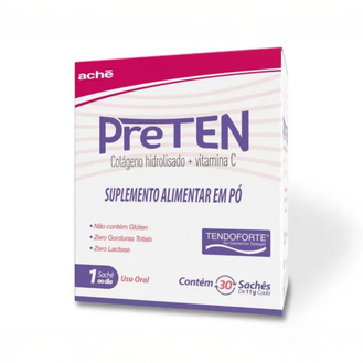 Suplemento Alimentar em Pó Preten Colágeno e Vitamina C 30 Sachês