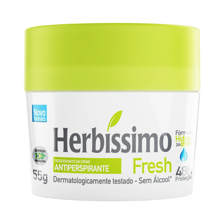 Desodorante Herbissimo Creme Menta Fresh 55g