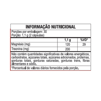 Treonat Magnésio + Treonina Maltta - 60 Cápsulas
