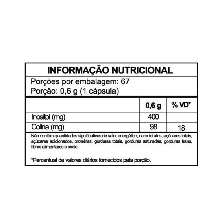 Colina 98Mg + Inositol 400Mg Nature Daily 60 Cápsulas