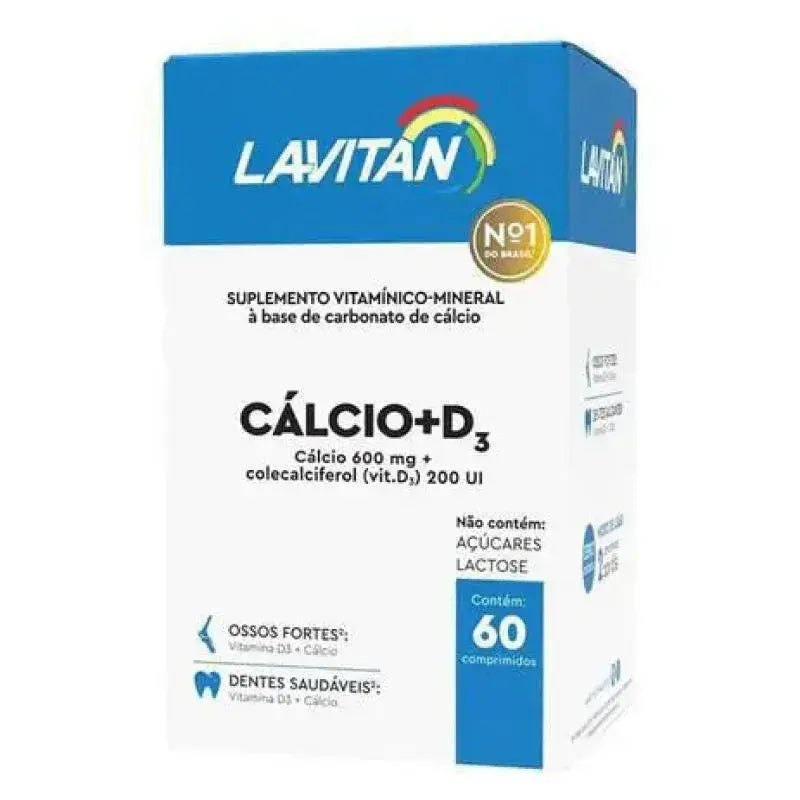 Lavitan Cálcio + Vitamina D 1000UI 60 Comprimidos