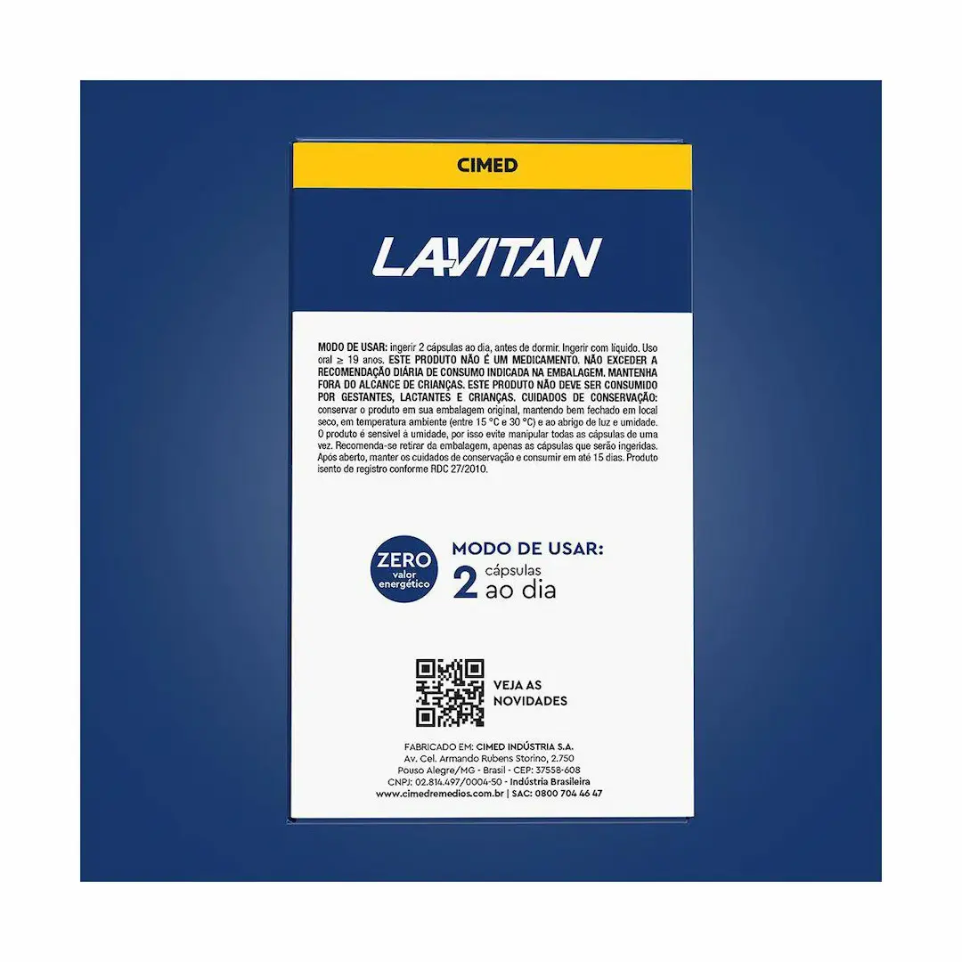 Lavitan Triptofano com 30 Cápsulas