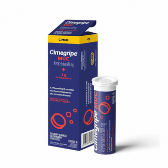 Cimegripe Muc Acetilcisteína Com 10 Comprimidos Efervescente