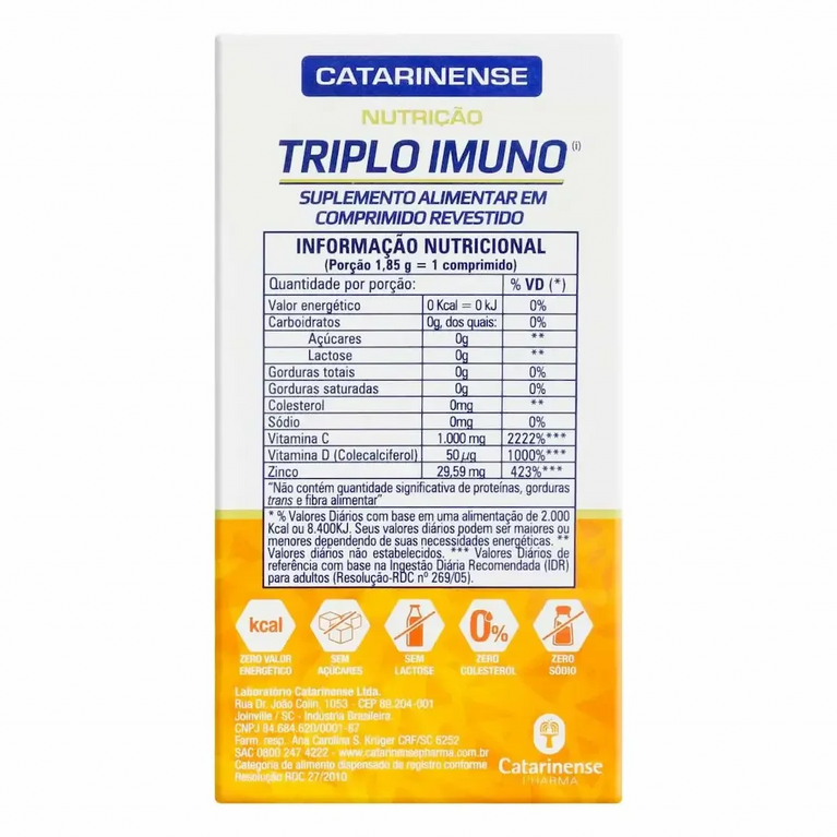 Triplo Imuno Catarinense Nutricao 30`S