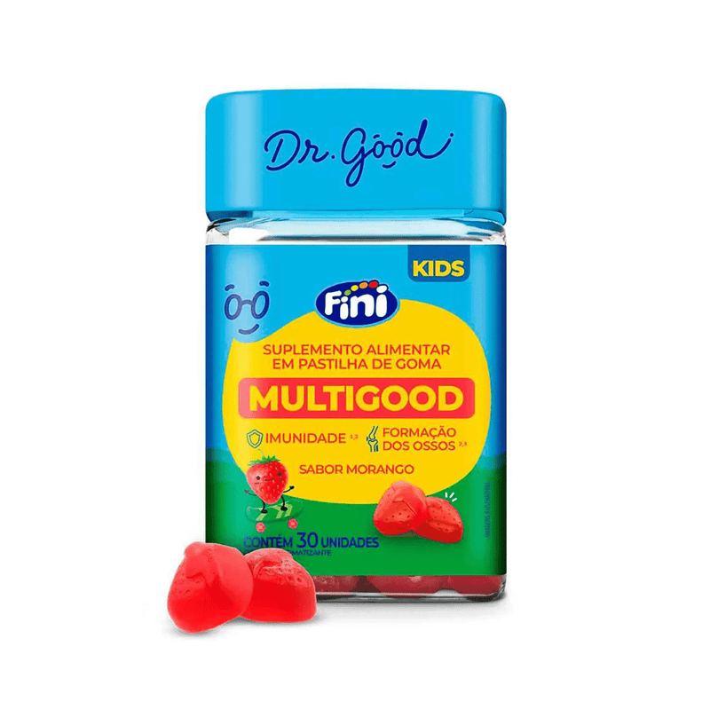 Multigood Kids Morango 30 Gomas Dr. Good - Drogaria Poupa Centro