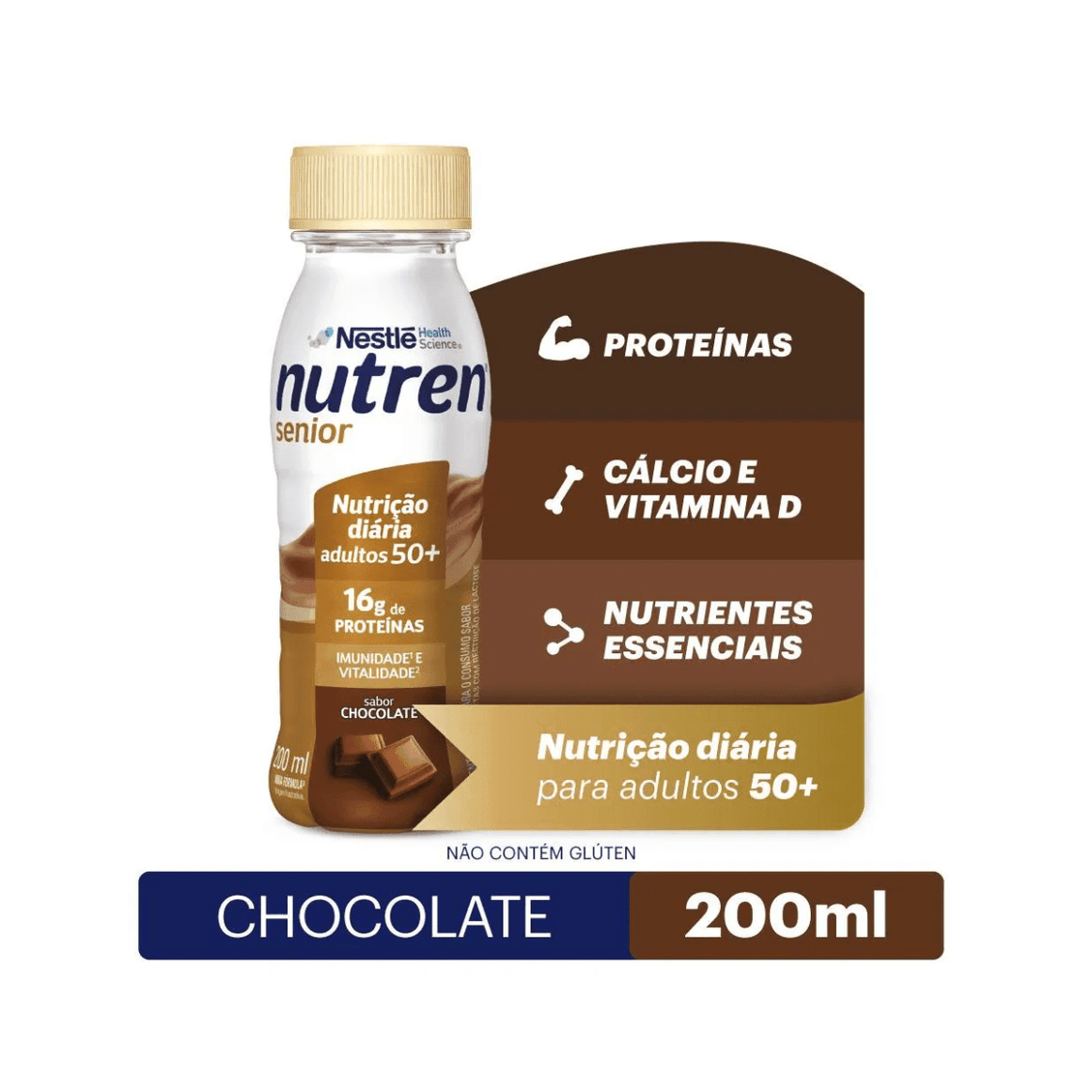 Nutren Senior Sabor Chocolate 200ml - Drogaria Poupa Centro