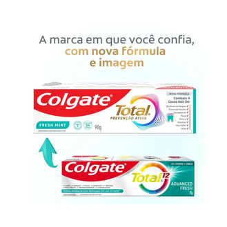 Creme Dental Colgate Total 12 Fresh Mint 90g (Advanced)