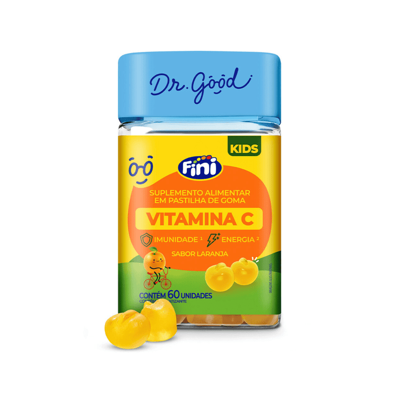 Vitamina C Kids Sabor Laranja 60 Gomas Dr. Good - Drogaria Poupa Centro
